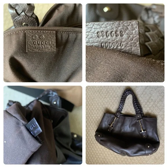 GUCCI Brown Leather Tote Bag - Picture 13 of 14